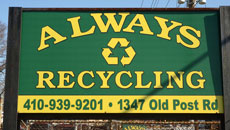 Always Recycling Sign